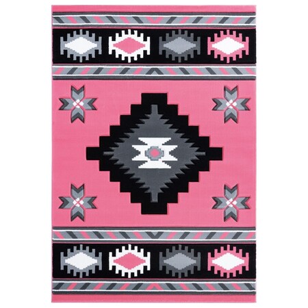 United Weavers Of America 1 ft. 10 in. x 2 ft. 8 in. Bristol Caliente Pink Rectangle Accent Rug 2050 10486 24